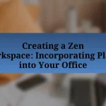 Creating a Zen Workspace: Incorporating Plants into Your Office