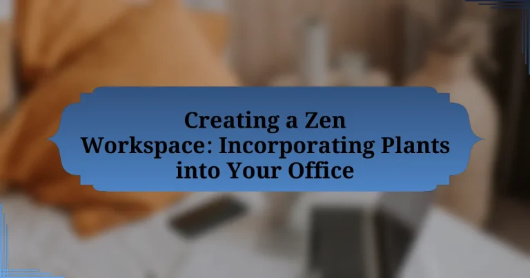 Creating a Zen Workspace: Incorporating Plants into Your Office