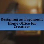 Designing an Ergonomic Home Office for Creatives