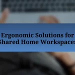 Ergonomic Solutions for Shared Home Workspaces