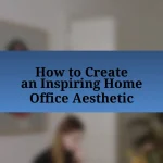 How to Create an Inspiring Home Office Aesthetic