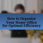 How to Organize Your Home Office for Optimal Efficiency